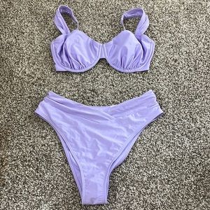 Purple Highwaisted Bikini
